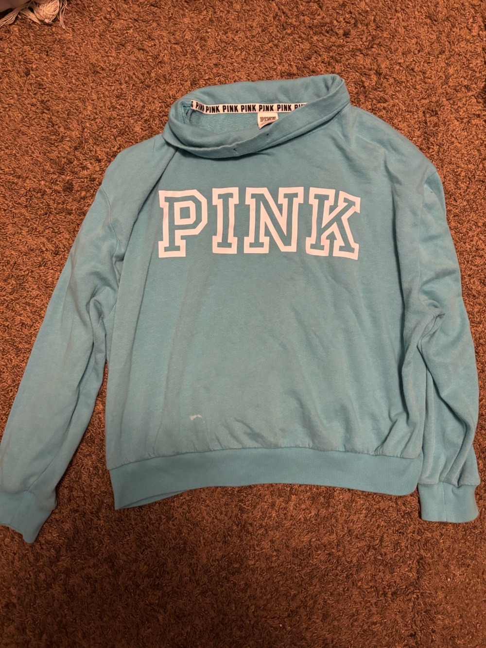 Victoria's Secret PINK Light Blue Crewneck Sweatshirt